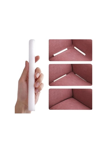 StarMall Süngerli Çubuk 20 Adet Koltuk Örtüsü Sıkıştırma Yerleştirme Aparatı Koltuk Kılıfı 30-35 Cm Beyaz