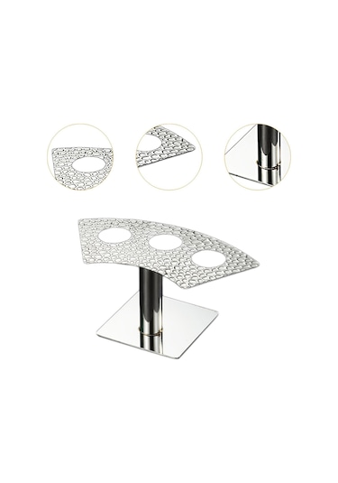 Suntek 3 Delik Düğün Etkinlikleri Için Taban Waffle Dondurma Külahı Tutucusu