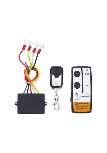 12v Elektrikli Vinç Kontrolörü İle 2 Kumanda El Tipi + Anahtar Zinciri , 50 Ft Menzil, Uzun Ömürlü Transmitter