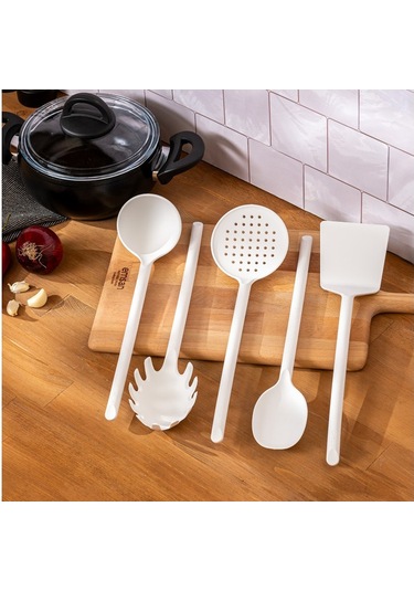 Emsan Fiesta 5 Parça Servis Seti Beyaz