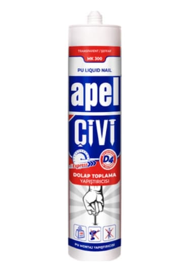 Apel Mk300 Silikon Sıvı Çivi Hızlı Yapıştırıcı 30 Adet