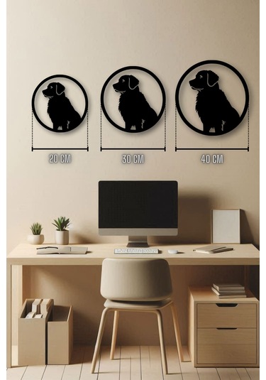 Ahşap Tablo Dekoratif Duvar Süsü Ev Ve Ofis İçin Çoban Köpeği Temalı