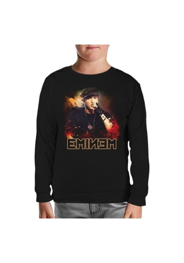 Lord Tshirt Eminem Siyah Çocuk Sweatshirt Siyah