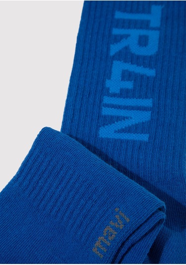 Mavi - Tr4ın Baskılı Mavi Soket Çorap 0911969-32213 Mavi