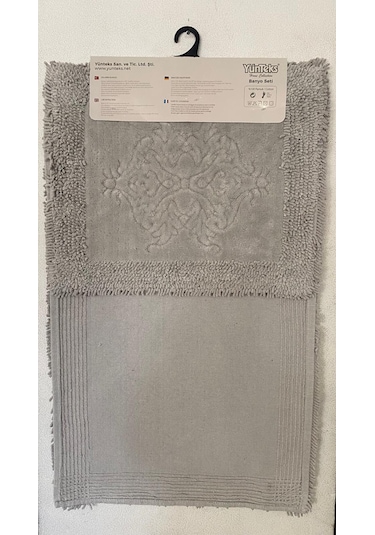 Pamuk Makarna Tufting 2'li Klozet Takımı , Banyo Seti , Damask, V