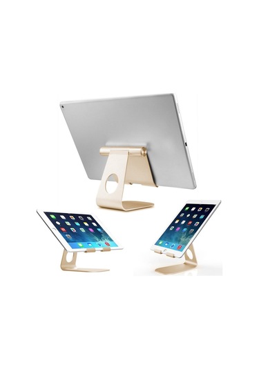 Cbtx Tp-1 Gen2 Kaymaz Masaüstü Tablet Standı Açısı Ayarlanabilir Telefon Desteği Tembel Braket - Altın