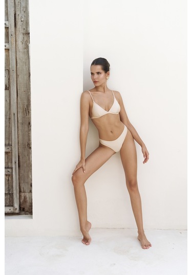 Bintang Düz Kesim Bej Bikini Altı Bej