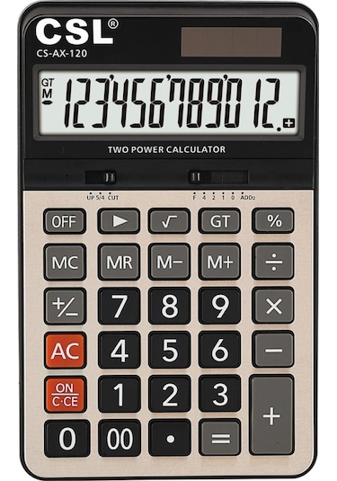 Csl Cs-ax-120 12 Hane Masa Tipi Hesap Makinesi Diğer