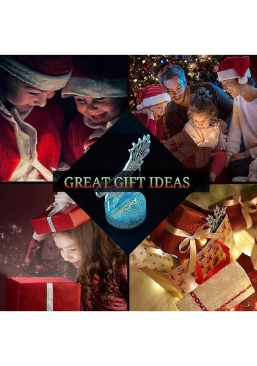 Opulentliving Çocuklar İçin Beyzbol 3d Gece Lambası, Uzaktan Kumandalı, Çok Renkli Çok Renkli