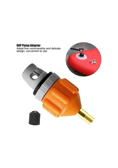 Ximistore9 Sup Ve Kayık Hava Valfi Adaptörü - Araç Pompa Bağlantısı, Hızlı Şişirme, Siyah, 2 Adet