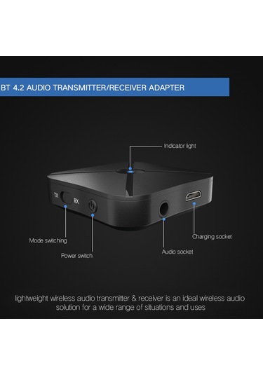 Lemestar Kn319 Kablosuz Bluetooth Alıcı Ve Verici: 3.5mm Bağlantı, Şarj Edilebilir Pil, Taşınabilir Tasarım İle Müzik Keyfi
