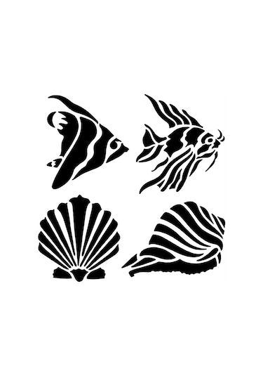 E-46 Artebella Stencil 10X10 Cm