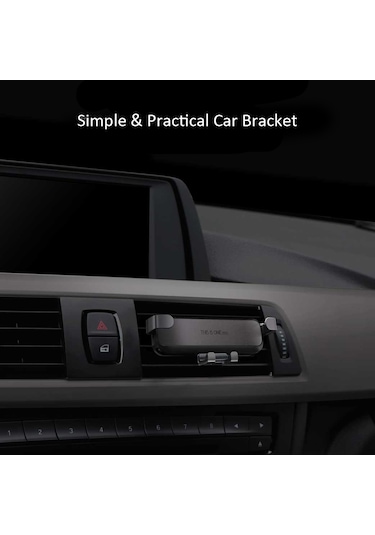 Padalink Siyah Araba Telefon Tutucusu, Silikon Yastık, Çok Açı Dönebilen, 4.0-6.5 İnç Telefonlar İçin, Kaymazsız, Kolay Kurulum