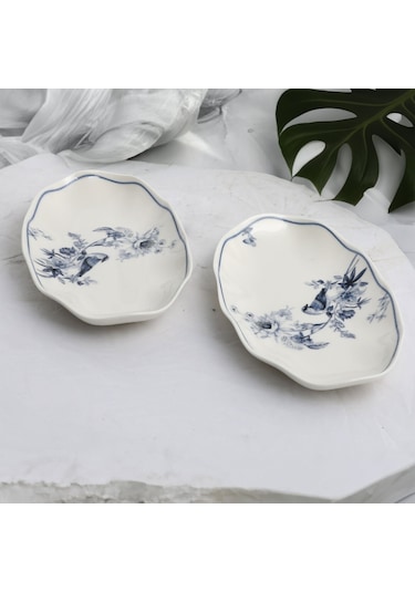 Güral Nesrin 2 Parça 25 Cm Bone Kayık Tabak - 1891