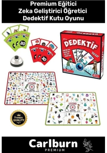 Premium Eğitici Zeka Geliştirici Öğretici Eğlence Aile Etkinlik Dedektif Kutu Oyunu