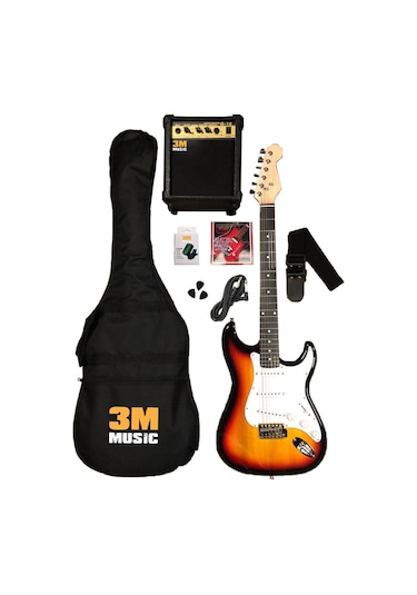 Elektro Gitar Set Sunburst