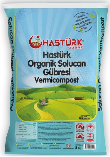Hastürk %100 Organik Solucan Gübresi 5 KG.