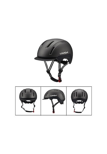 Lixada Gri Nefes Alabilir Darbeye Dayanıklı Bisiklet Kaskı 12 Standart Gri