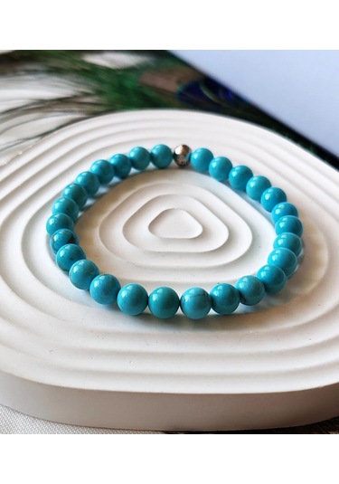 Turkuaz Doğal Taş Bileklik 6mm Negatif Enerjiden Korur