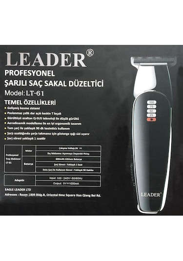 Profesyonel Traş Makinesi Leader LT-61