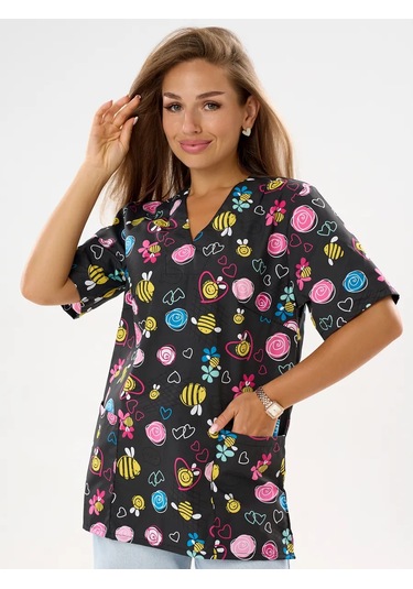 Nairimed Kadın Tıbbi Gömlek 376391679 Siyah