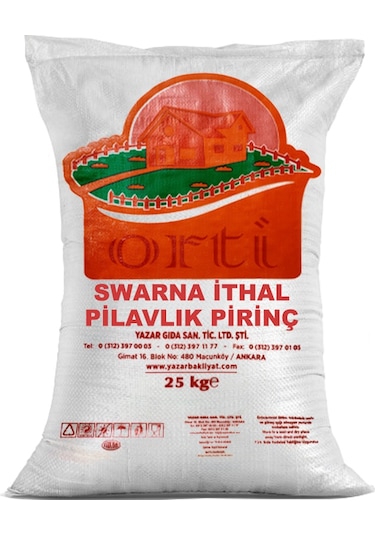Orti Swarna İthal Pilavlık Pirinç 25 KG