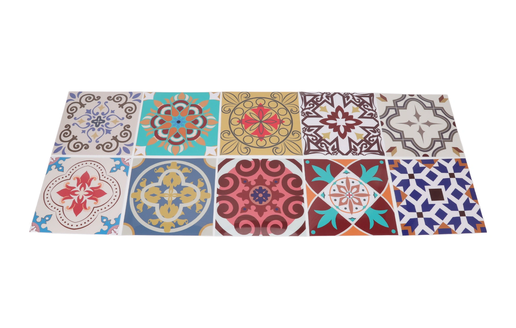 Geeroyoo 10 Adet 15x15cm Pvc Materıalı Suya Dayanıklı Morağ Kurgu Kapı- Duvar- Merdane Stıcker Random Desen Diğer