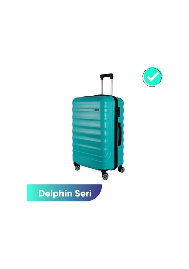 Vegmann Delphin Su Yeşili Büyük Boy Valiz Su Yeşili