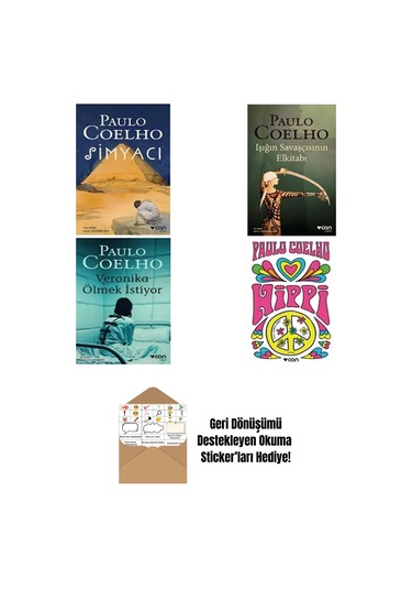 Paulo Coelho 4 Kitap Set + Okuma Sticker'ları