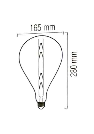 Horoz 001-049-0008 Toledo Büyük Led Rustik Ampul Amber 8w