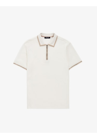 Pierre Cardin Erkek Ekru Tişört 50321201-vr019