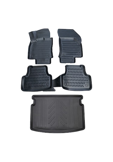 Volkswagen Golf 7 2013-2020 Arası 3D Paspas Ve Bagaj Havuzu Seti