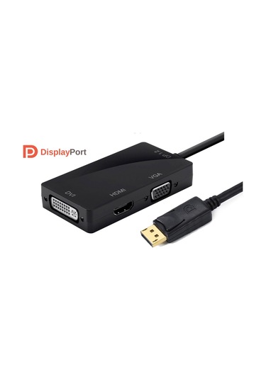 Displayport To Hdmi Vga Dvi Çevirici Dp Dönüştürücü Display Port