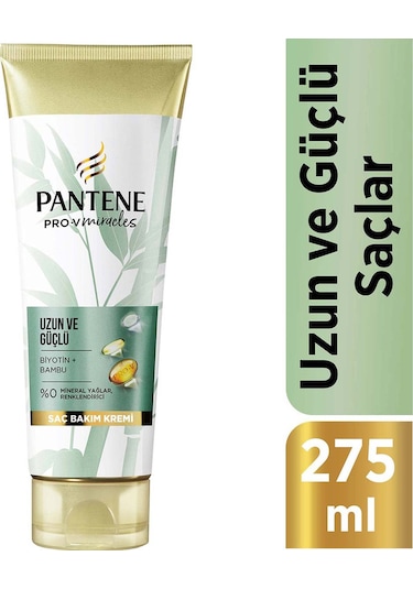 Pantene Uzun ve Güçlü Bambu & Biyotinli Saç Bakım Kremi 275 ML