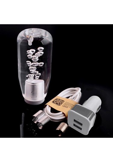 Dofolink Mavi Kristal Stili Led Vites Kolu, 10cm Evrensel Araba Vites Kolu, Kolay Kurulum, Araba İç Dekorasyonu, Özel Tasarım Mavi