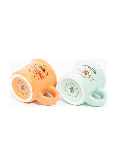 Hediyelik "moskova" Kahve Fincanları 90ml 2 Parçalı Seti. 255485076 MAvi