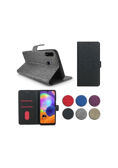 General Mobile Gm 10 Kilif Fitcase Fabric Kapakli Cüzdanli 444388828