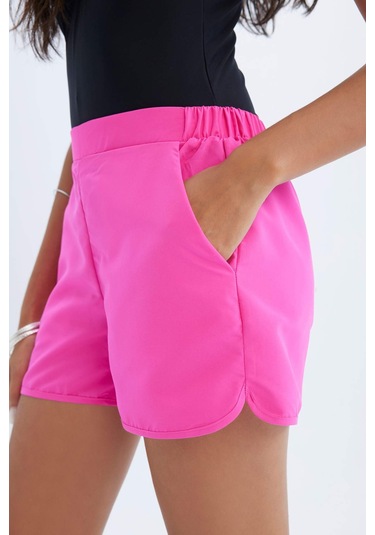 DeFacto Regular Fit Deniz Şortu-Fall in Love T5639AZ24SMPN615 Pembe