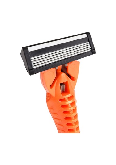 Sones Beş Katmanlı Paslanmaz Çelik Tek Kullanımlık Kesici Başlık Tek Kullanımlık Manuel Tıraş Makinesi Turuncu