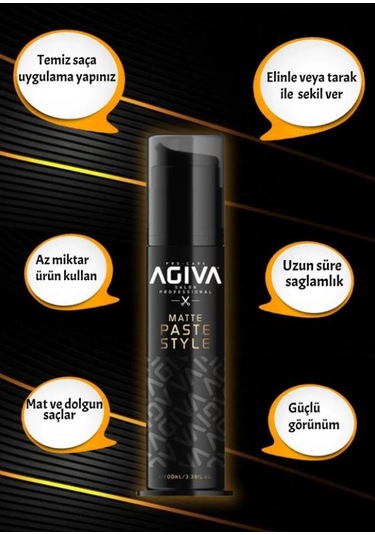 Agıva Saç Şekillendirici Matte Paste Wax 100 Ml