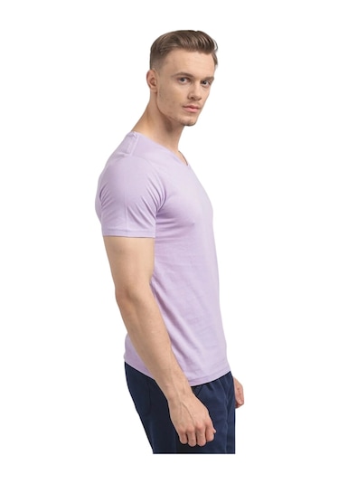 U.S. Polo Assn. Erkek V Yaka T-shirt Lila