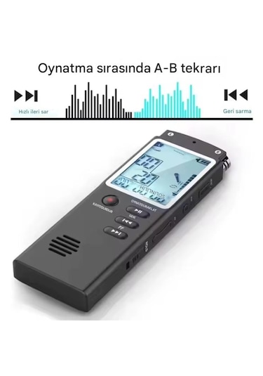 Ultratekno Kb40 32 Gb Premium Led Büyük Ekranlı Profesyonel Ses Kayıt Cihazı Okul Ders Not,toplantı Röportaj