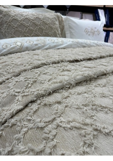 Çapaev Harem Yatak Örtüsü-bej Bej