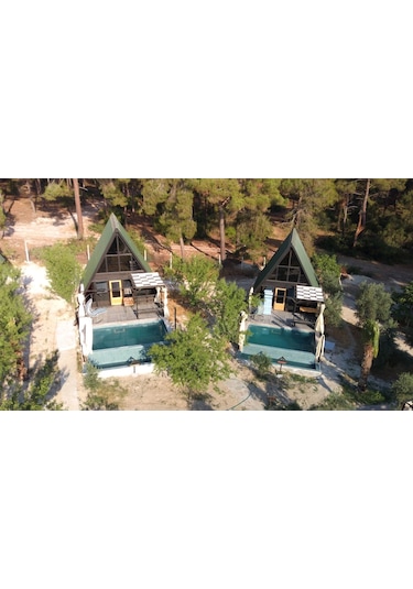 Masifev Stella 70M2 2+1 Dev Üçgen Ahşap Ev