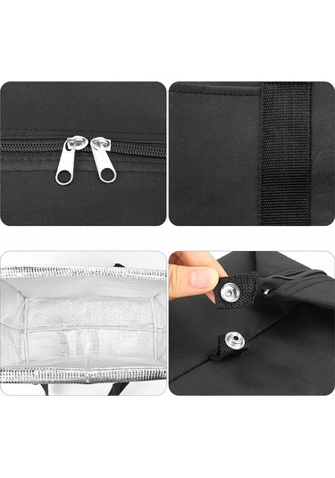 20l Katlanabilir Soğutucu Çanta, Alışveriş Çantası, Piknik Çantası, Yalıtımlı Termal Çanta, Kamp, Piknik, Yiyecek Taşıma İçin Soğutucu Çanta Çok Renkli