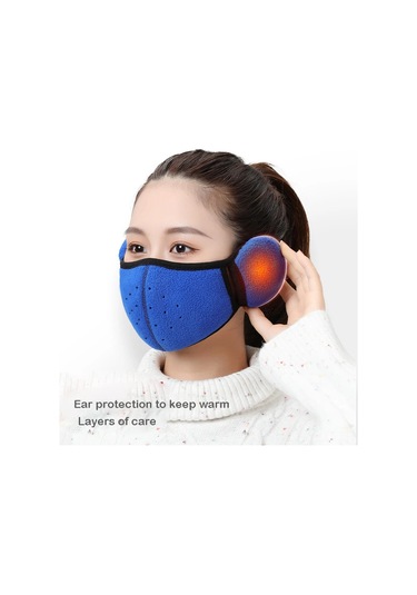 Yuntech01 Kışa Özel Unisex Polar Kulaklık Maske - Yumuşak, Rüzgar Geçirmez Ve Isıtıcı Siyah