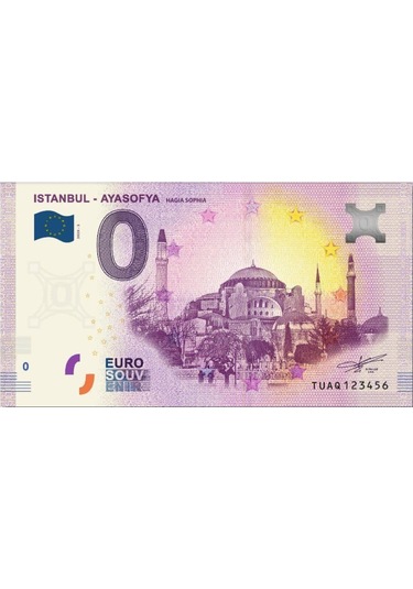 0 Euro Hatıra Ve Koleksiyon Parası - Ayasofya - 2020 Föylü