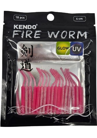 Kendo Fire Worm Lrf Silikonu 5cm 18 Adet