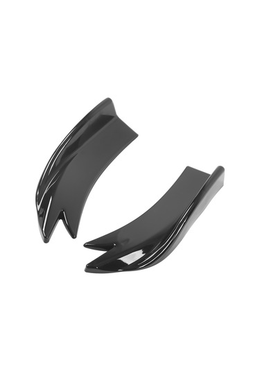 Lemestar Araba Arka Tampon Diffüzyörü, Pp Malzeme Parlak Siyah, Koruyucu Ve Dekoratif Spoiler, Kolay Kurulum, Evrensel Uygulama