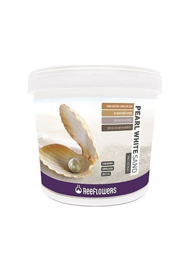 Reeflowers Pearl White Sand Mineralli Akvaryum Kumu 25kg (0.5-1 m